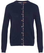 Women’s Barbour Pendle Cardigan - NAVY/HESSIAN TAR