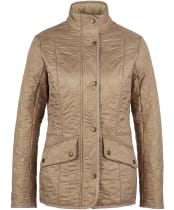 Women's Barbour Cavalry Polarquilt Jacket - Light Fawn