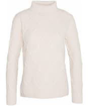 Women's Barbour Burne Roll Neck Knit - Ecru