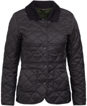 Women's Barbour Deveron Quilted Jacket - Black