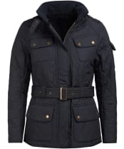 Women's Barbour International Tourer Polarquilt Jacket - Black