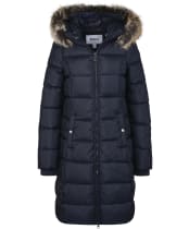 Women's Barbour Rosoman Quilted Jacket - Dark Navy