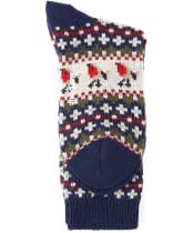 Women's Barbour Robin Fairisle Socks - Navy