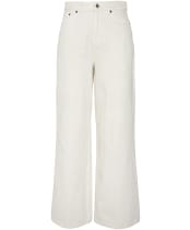 Women's Barbour Maisie Wide Leg Jeans - Ecru