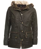 Women's Barbour Kelsall Waxed Jacket - Olive