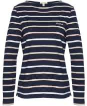 Women’s Barbour Hawkins Top - NAVY STRIPE 12