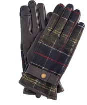 Women's Barbour Aubrey Waterproof Tartan Gloves - Barbour Classic