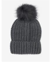 Women's Barbour Saltburn Bobble Hat - Charcoal