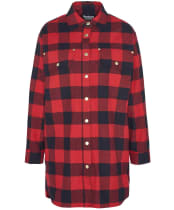 Serova Overshir - Scarlet Check