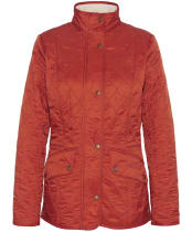Women's Barbour Cavalry Polarquilt Jacket - Spiced Pumpkin