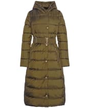 Women's Barbour International Track Line Quilted Jacket - Empire Green