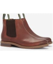 Men's Barbour Farsley Chelsea Boots - Teak