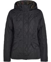 Women's Barbour Millfire Quilted Jacket - Black Classic