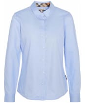 Women's Barbour Derwent Shirt - PALE BLUE/HESSIA
