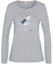 Lossie L/S Tee - Light Grey Marl