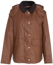 Women’s Barbour Avon Waxed Jacket - BARK/MUTED
