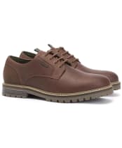 Men's Barbour Sandstone Derby Shoes - Mahogany