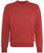 Men's Barbour Pima Cotton Crew Neck Sweater - Highland Red