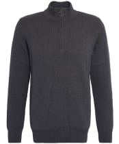 Men’s Barbour Cotton Half Zip Sweater - Charcoal