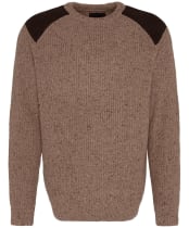 Men's Barbour Raisthorpe Crew Neck Jumper - Stone