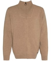 Barbour Nelson Essential Full-Zip Jumper - Stone
