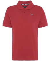 Men's Barbour Tartan Pique Polo Shirt - Highland Red