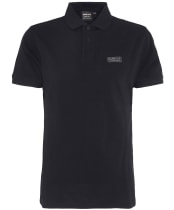 Men's Barbour International Essential Polo - Black / Pewter