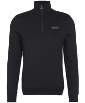 Men’s Barbour International Essential Half Zip Sweater - Black / Pewter