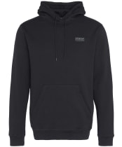 Men's Barbour International Small Logo Hoodie - Black / Pewter
