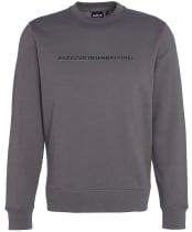 Men's Barbour International Shadow Crew Sweatshirt - Plum Grey