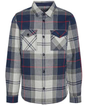 Men’s Barbour Tartan Cannich Overshirt - Blue Granite Tartan