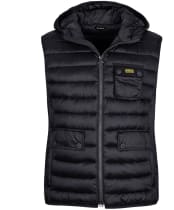 Men's Barbour International Ousten Hooded Gilet - Black