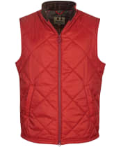 Men's Barbour Finn Gilet - Dark Red