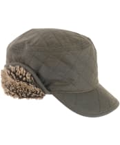Men's Barbour Stanhope Trapper Waxed Hat - Olive