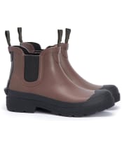 Men's Barbour International Storm Chelsea Wellington Boots - DARK SAND/BLACK