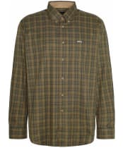 Men's Barbour Sporting Tattersall Shirt - Long Sleeve - Mid Olive
