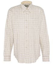 Men's Barbour Bank Check Shirt - Merlot
