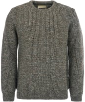 Men's Barbour New Tyne Crew Neck Sweater - Derby Tweed