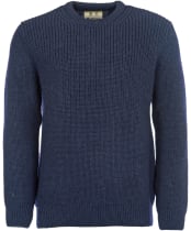 Men's Barbour New Tyne Crew Neck Sweater - Denim