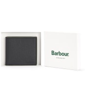 Men's Barbour Leather Billfold Wallet - Black