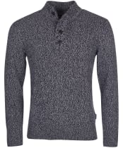 Men’s Barbour Sid Half Zip Knit - Navy Marl