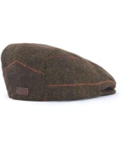 Men’s Barbour Cheviot Flat Cap - Olive Herringbone