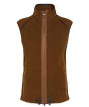 Men's Barbour Langdale Fleece Gilet - Rust Brown