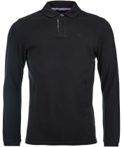 Men’s Barbour L/S Sports Polo Shirt - Black