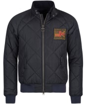 Men’s Barbour International Steve McQueen Quilted Merchant Jacket - Black