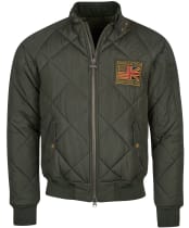 Men’s Barbour International Steve McQueen Quilted Merchant Jacket - Sage