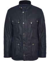 Men's Barbour International Duke Waxed Jacket - Navy