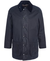 Men's Barbour Beaufort Waxed Jacket - Navy