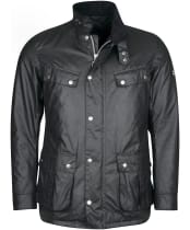 Men's Barbour International Tourer Duke Waxed Jacket - Black
