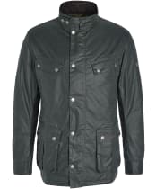 Men's Barbour International Tourer Duke Waxed Jacket - Sage